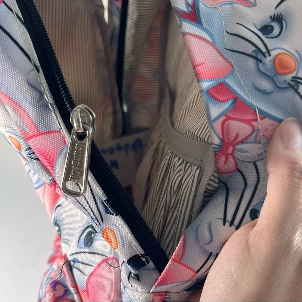 Disney Loungefly Marie Aristocats Bookbag Backpack Rare All Over Print